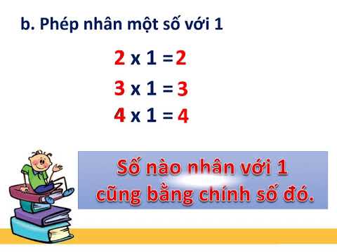 Toán 2 Tuần 27 Số 1 trong phép nhân và phép chia