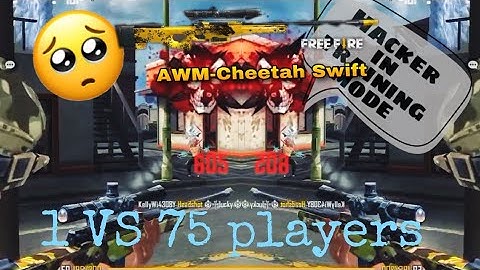 Hacker in training mode/ Hacker vs 75 pro players/ AWM HACK / speed hack