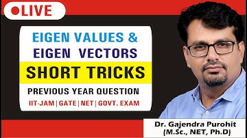 Eigen Values & Eigen Vectors , Short Tricks For IIT-JAM, GATE &  NET