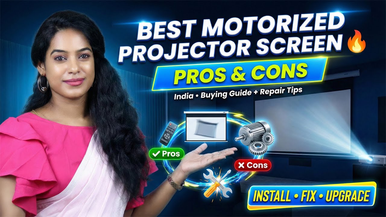 Best Motorized Projector screen Review | Pros & cons | Repair Tips
