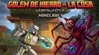 Pcraft y Iron Golem VS The Growling Man (Terror)☠️#minecraftterror