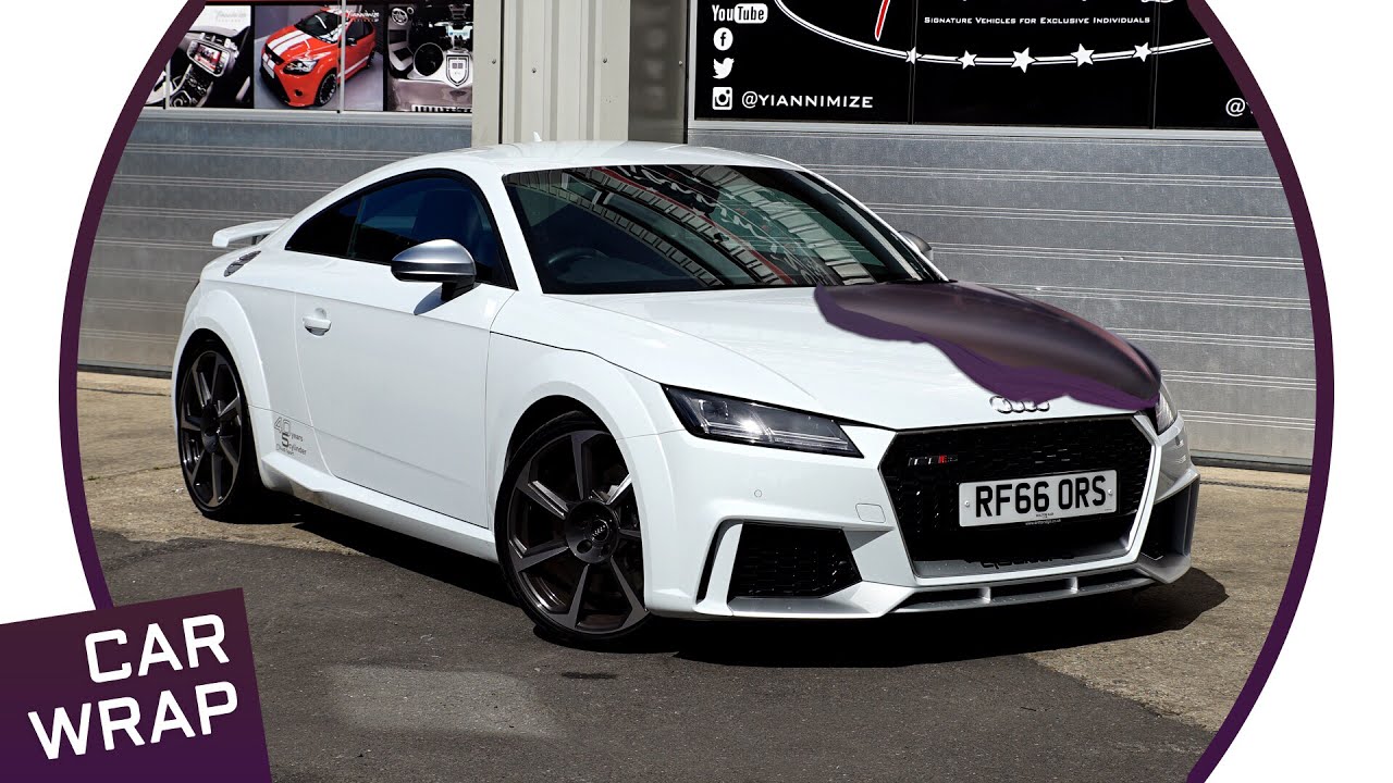 White Audi Tt Rs Wrapped Rushing Riptide - Youtube