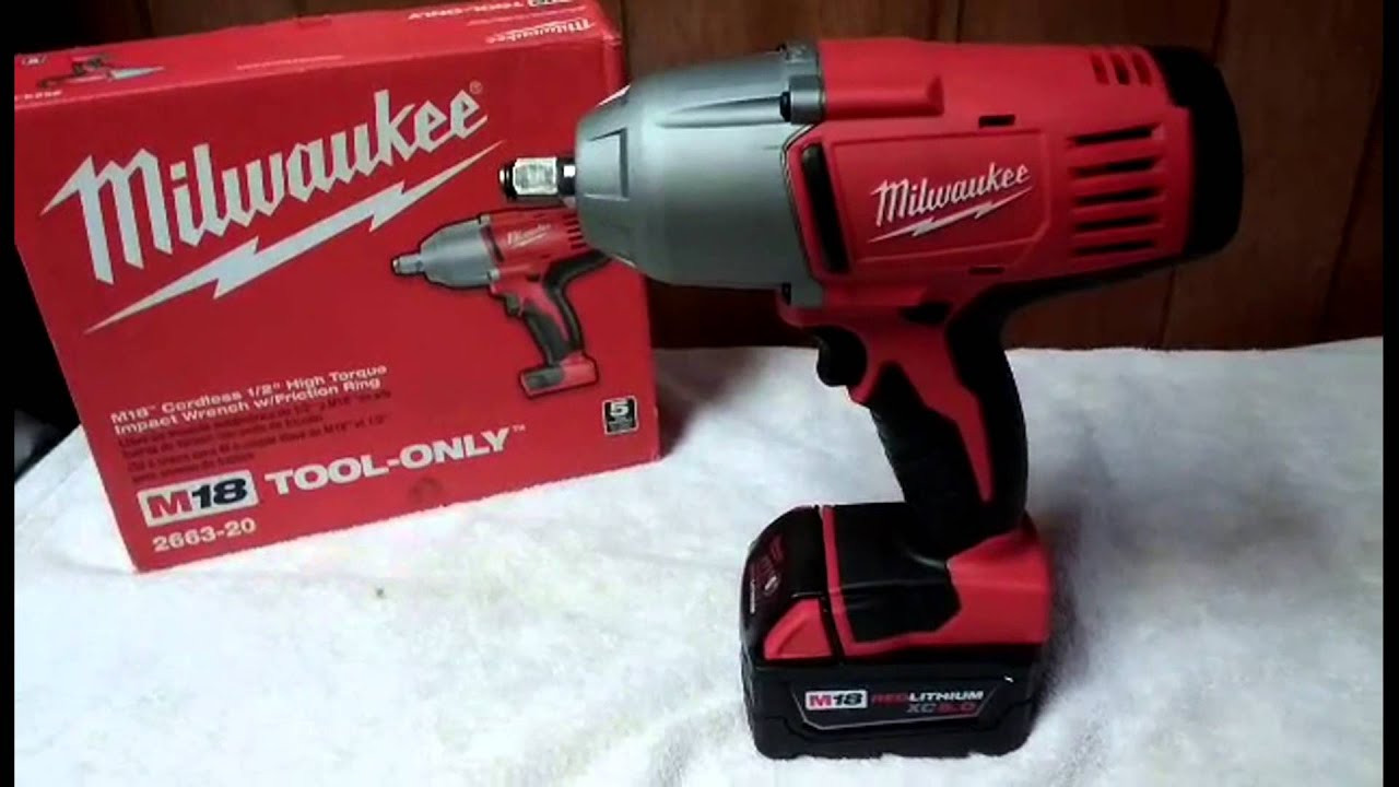 Milwaukee 2666-20 M18 18V 1/2 High Torque Cordless Impact Wrench - Bare  Tool