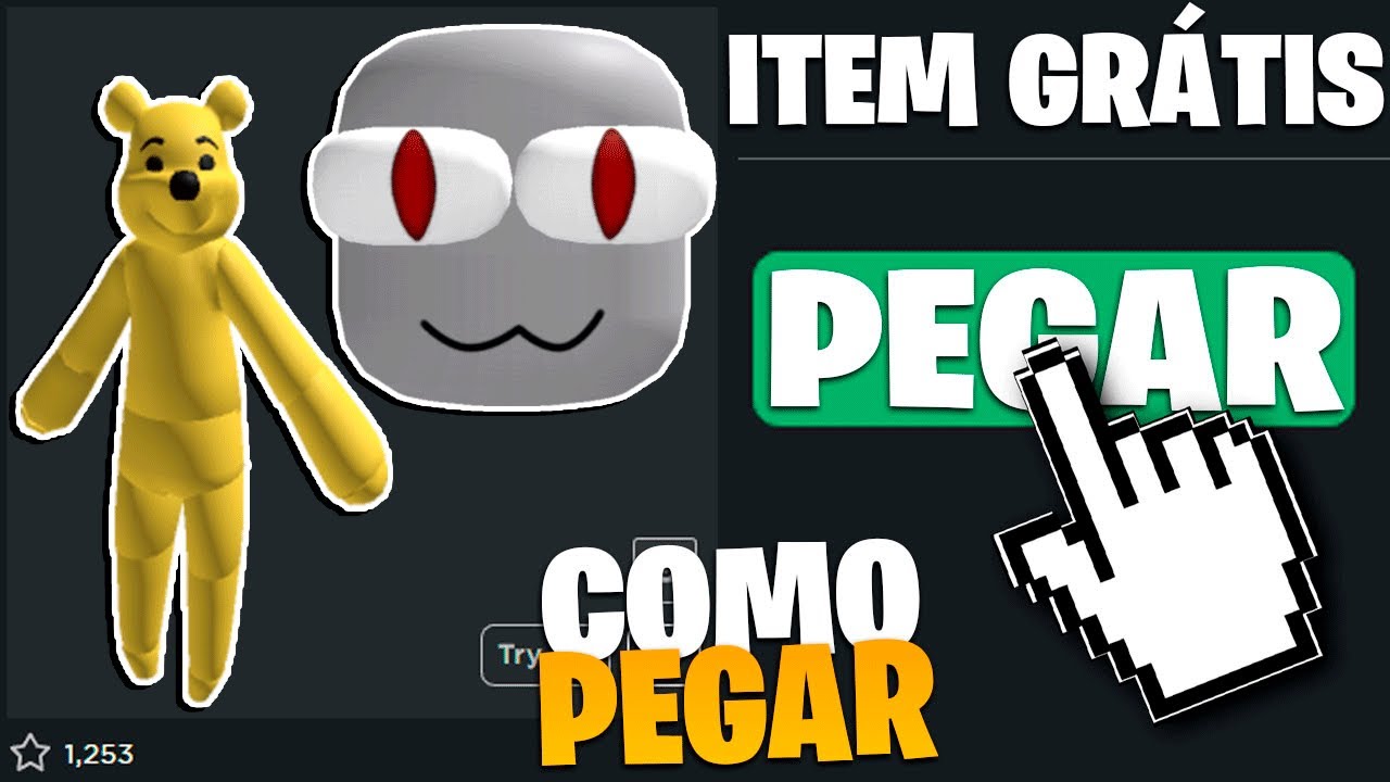 ITEM GRÁTIS! COMO PEGAR 3 ITEM GRÁTIS - ROBLOX 