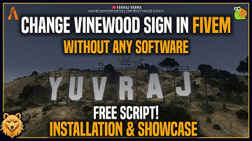 [Standalone] Change Vinewood Sign in FiveM Server 2024 | No Software Required | Free FiveM Script