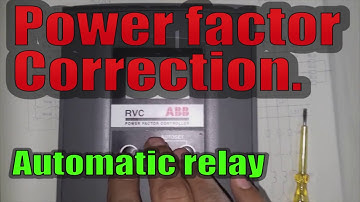 Automatic power factor correction relay. Automatic power factor relay connections