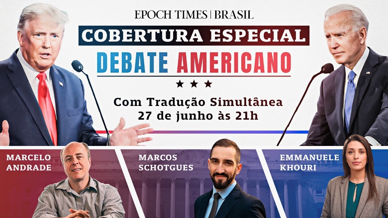 DEBATE AMERICANO: Trump vs. Biden | cobertura + tradução simultânea