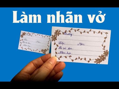 Hướng Dẫn Tự Làm Nhãn Vở Cực Dễ | Dạy Bé Học - Youtube