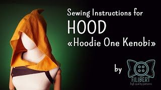 | HOODIE ONE KENOBI | Assembly + PATTERN LINK. EASY Sewing Tutorial / Beginner friendly