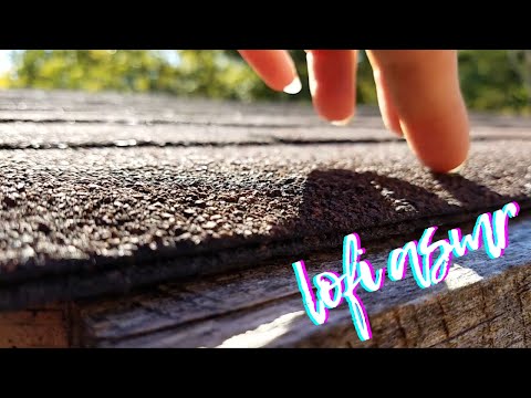 outdoor lo-fi ASMR | Roof Scratching, Plant Touching, Tree/Cement Scratching & A Cute Little Baybay🙌