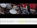 Imagine Dragons Enemy Drum Cover & Tabs For beginners