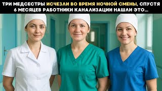 Три медсестры исчезли во время ночной смены, а спустя 6 месяцев работники канализации нашли это...