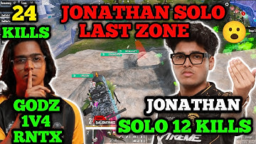 🇮🇳Jonathan Solo 12 Kills 😱 Godz 1v4 Rntx 🥶  Godl Vs Rntx 😱 Punkk vs Manya 🥶 GODL Highlight 🔥
