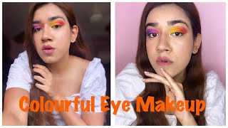 Colourful Eye Makeup | Rainbow Eyeshadow 🌈