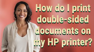 How do I print double-sided documents on my HP printer?