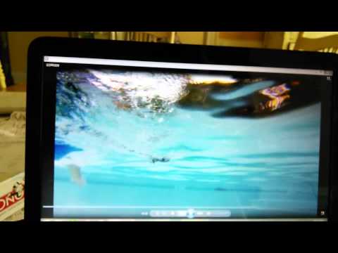 Boat propeller under water