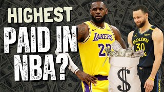 Top 10 Highest Paid NBA Players : Who's Making the Most Money 💰 #nba #basketball #money