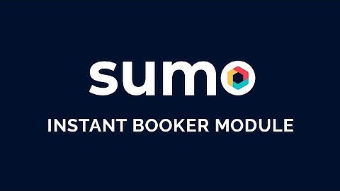 SUMO Scheduler - Instant Booker Module