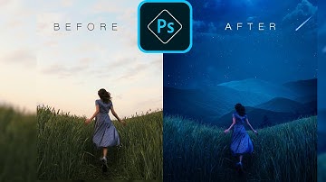 Photoshop Tutorial -Photo Manipulation | Photoshop Compositing Tutorial / Day to Night