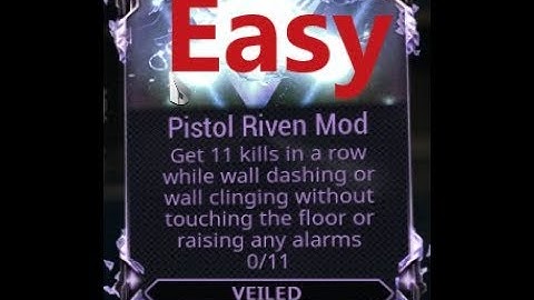 WARFRAME get 11 kills in a row while wall dashing or wall clinging without touching the ground RIVEN