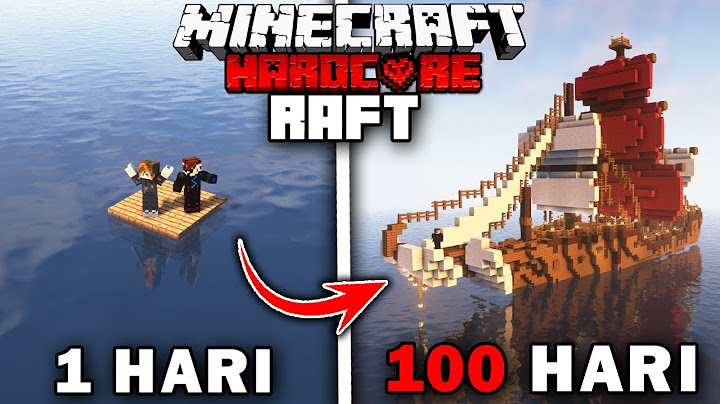 100 Hari Minecraft RAFT Hardcore❗️Membajak Semua Kapal Di Bumi
