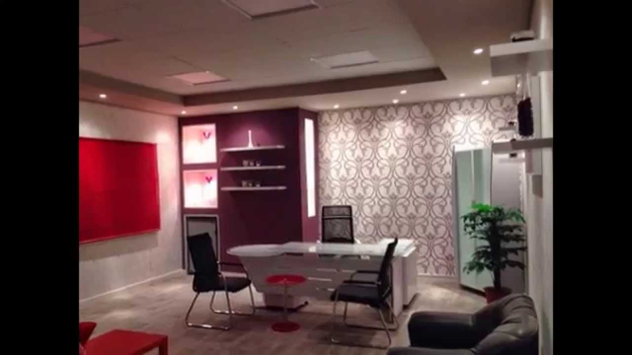 ‫ديكور و تصميم وتنفيذ مكتب ادارى سيدات _ مؤسسه ليوان العرب _ المدينه