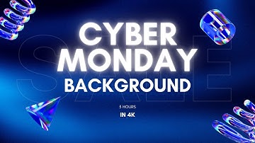 5H Cyber Monday SALE Background | 4K Clean Minimal Loop for Stores & Streams