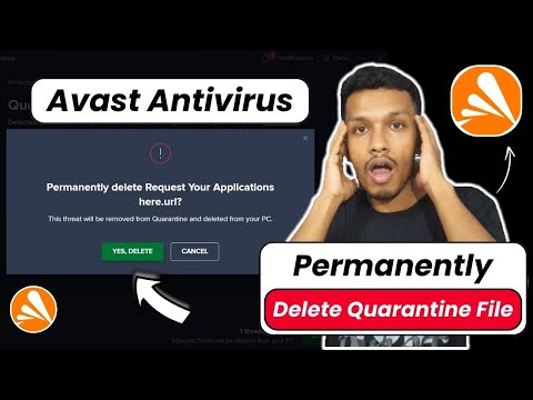 How to permanently delete quarantine file in avast antivirus (windows 10/11) pc and laptop