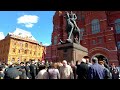 Возложение цветов  / The ceremony of laying flowers at the monument to Marshal G. Zhukov