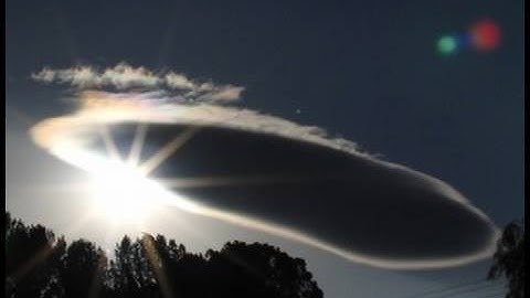 Spectacular UFO Lenticular Cloud & X-Files "X" Timelapse 2010 Santa Clarita V07406