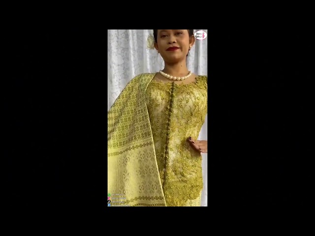 Songket Warna Lemon Cantik Produksi Donna Songket class=