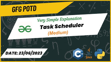 Task Scheduler (POTD) | Problem of the Day | GFG | 23-06-203