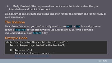 How to Properly Handle Unauthorized Requests in CodeIgniter 4 with Filters