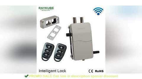 RAYKUBE Wireless Intelligent Remote Control Lock Anti-theft Lock For Invisible Lock Electric Door Lo