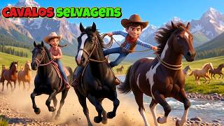 Tico Cowboy Tamed a Wild Horse! 😱🤠 | Lili and Tico Cowboy