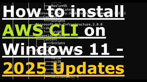 How to Install AWS CLI on Windows 11