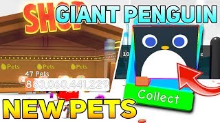 Huge Update 3 New Zones Giant Penguin Pet Simulator Youtube - roblox pet simulator giant penguin roblox free john