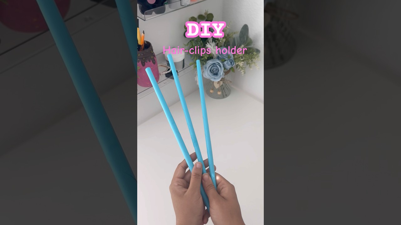 DIY cute hair-clips holder idea❤️