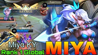 Perfect SAVAGE Miya WipeOut The Enemies - Top 1 Global Miya by Miyα KY - Mobile Legends