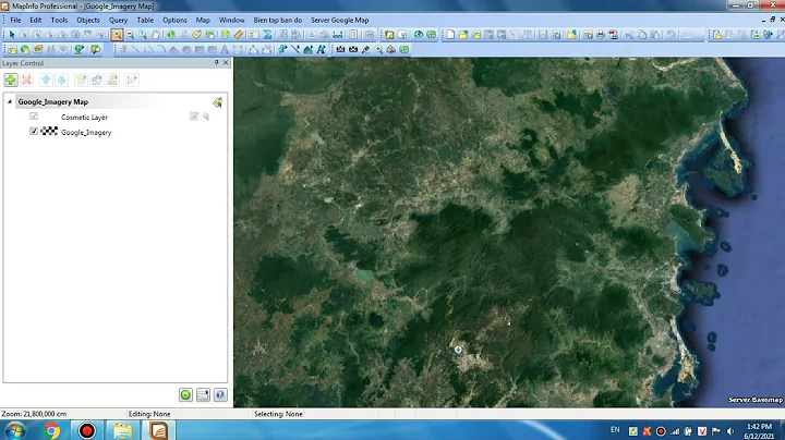 Server kết nối ảnh vệ tinh Google Map trực tiếp trên Mapinfo (Server hoạt động vĩnh viễn)