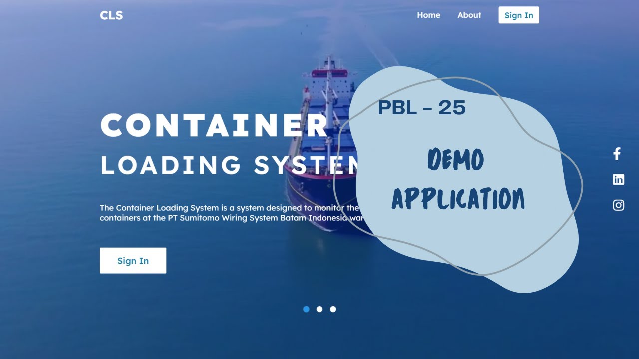 PBL - 25 CONTAINER LOADING SYSTEM DEMO APPLICATION - YouTube