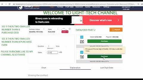 EVEN/ODD BINARY STRATEGY PART 2