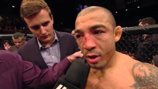 Video thumbnail of "UFC 194: Conor McGregor and Jose Aldo Octagon Interview"