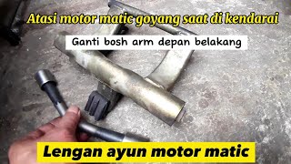 How to replace the arm bushing on the swing arm of a Vario 110 motorbike