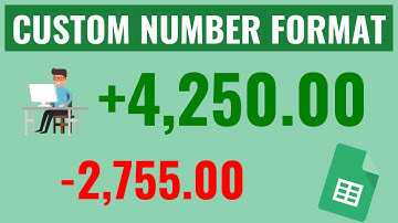 FORMAT POSITIVE AND NEGATIVE NUMBERS WITH CUSTOM NUMBER FORMATTING
