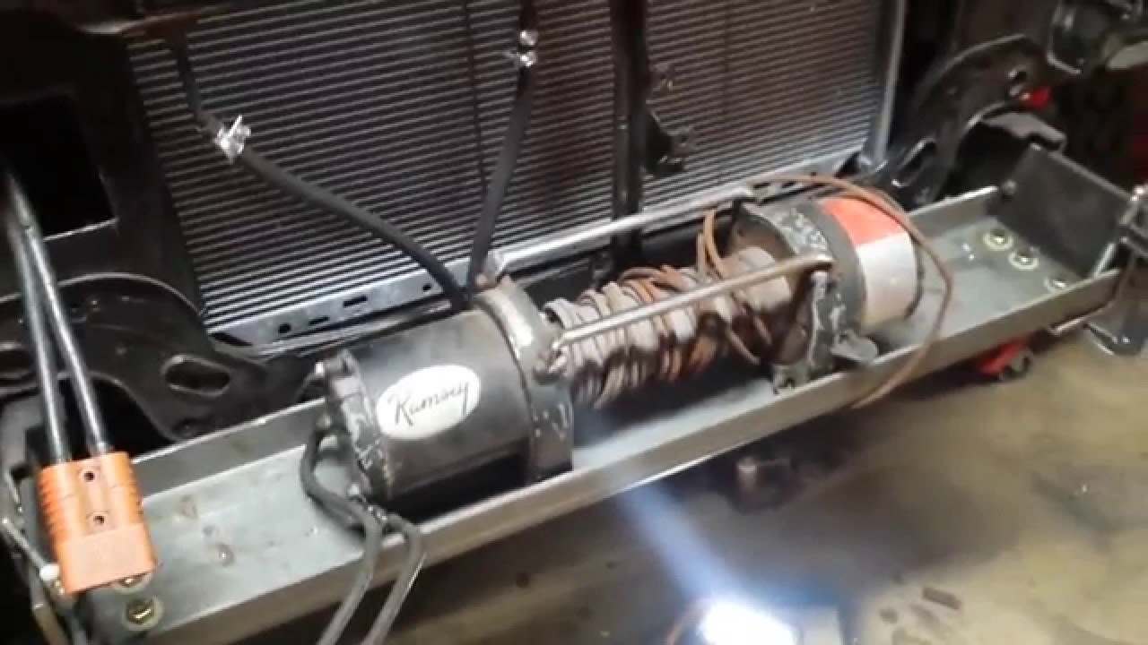 DIY Winch Mount for 1984 Bronco - YouTube