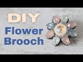 FLOWER BROOCH TUTORIAL | Bead Embroidery | Handmade Brooch | Jewellery Making | DIY