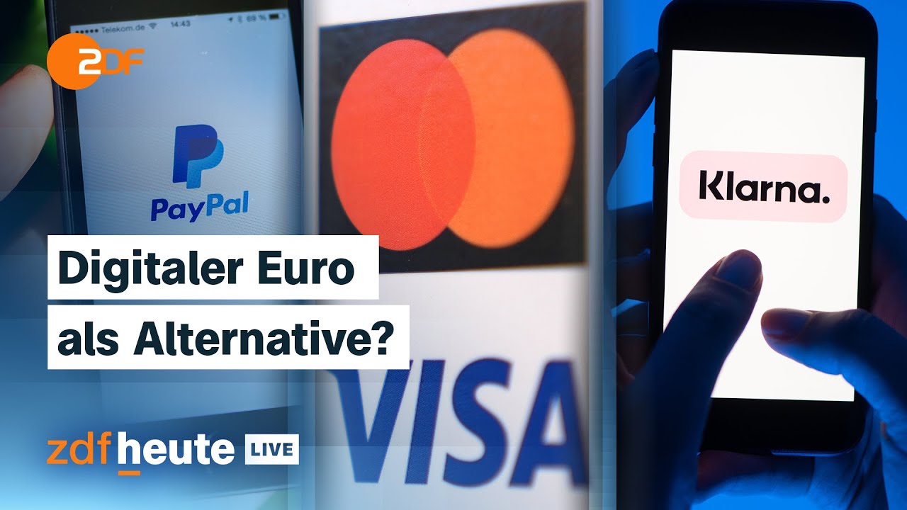 Bundesregierung will schnelle Einführung des digitalen Euros. Was der bringen könnte | ZDFheute live