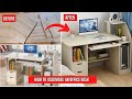 How to assemble an office desk  unboxing and setup office desk  home office setup