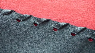 Leather Lacing Techniques - Whip Stitch. How to Punch Holes in Leather